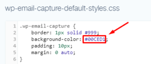 Email-capture меняем цвет фона в CSS