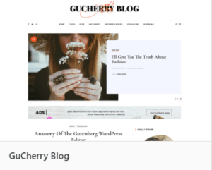 GuCherry Blog - тема Вордпресс для блога